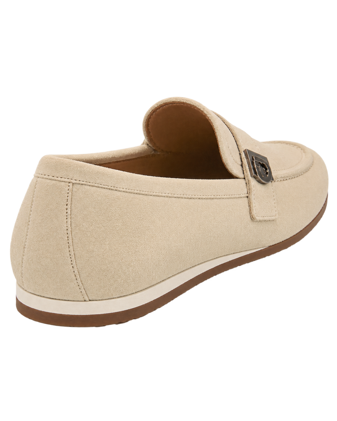 Ferragamo beige suede loafers