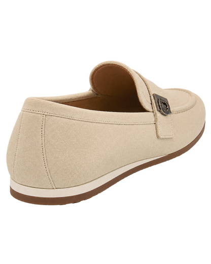 Ferragamo beige suede loafers