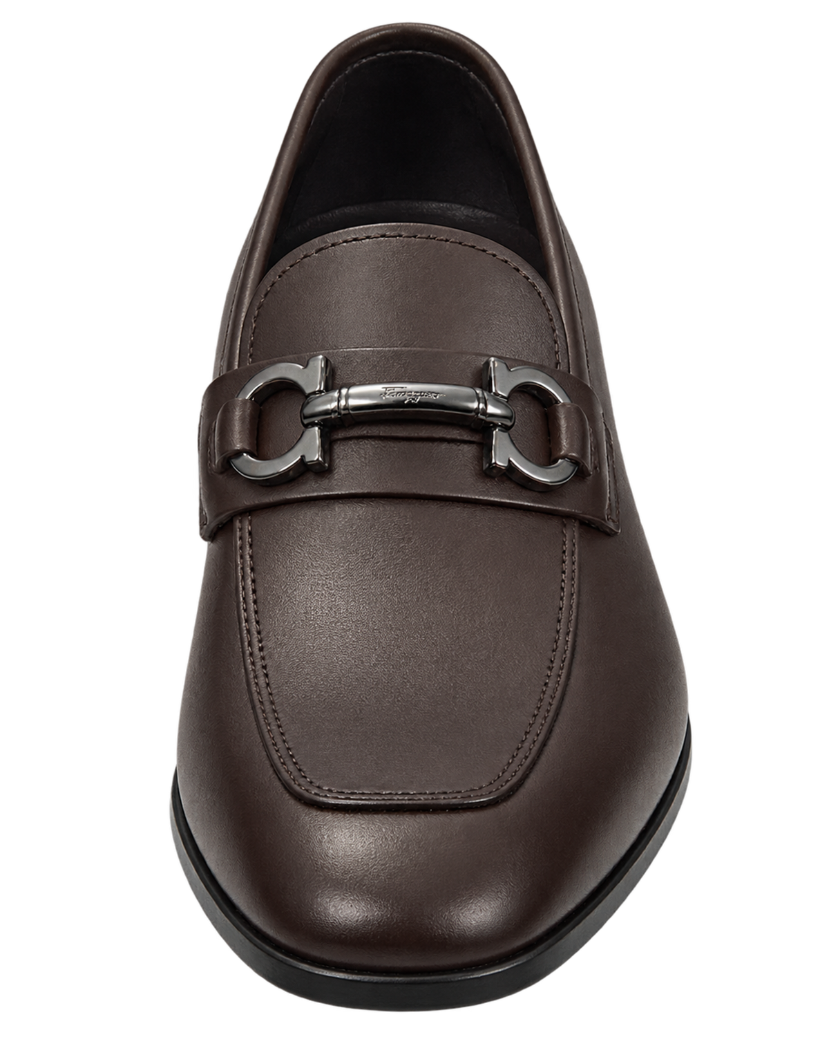 Ferragamo brown leather dress loafers