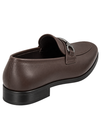 Ferragamo brown leather dress loafers