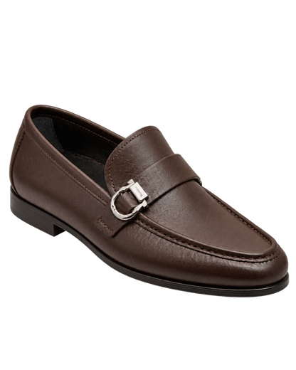 Ferragamo  brown leather formal loafers