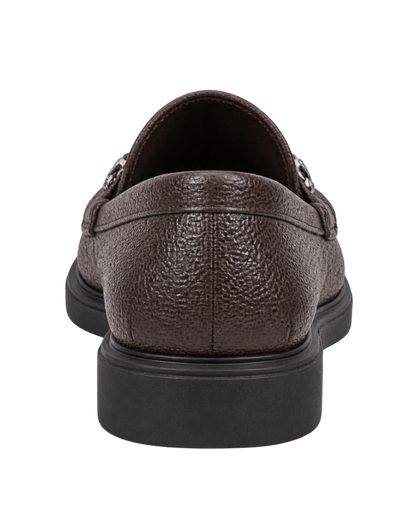 Ferragamo brown leather slip-on loafers