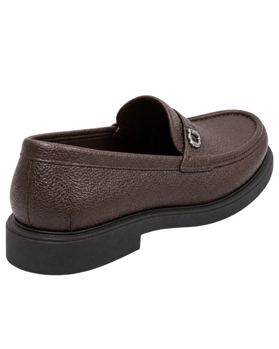 Ferragamo brown leather slip-on loafers