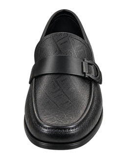 Ferragamo Caspian Printed Gancio Leather Loafers
