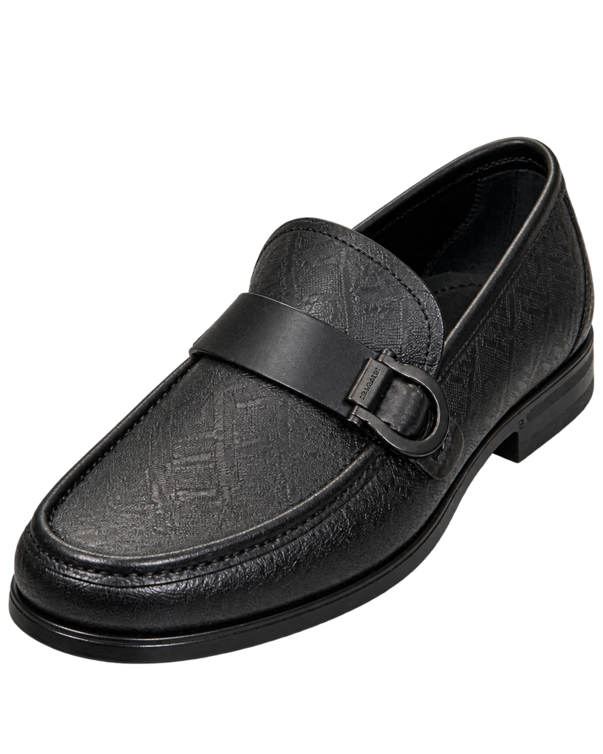 Ferragamo Caspian Printed Gancio Leather Loafers