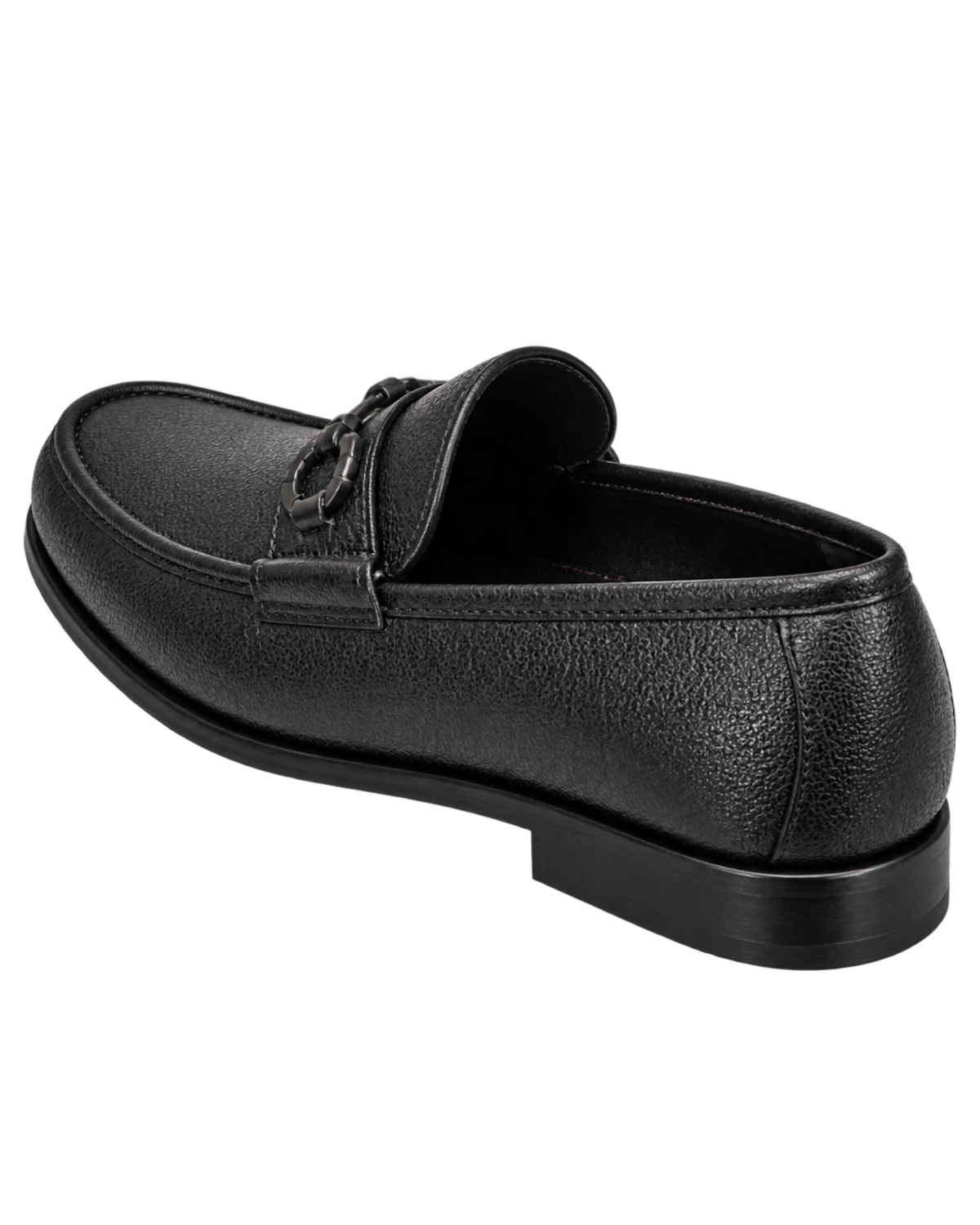 Ferragamo Crown Textured Leather Gancini Moccasin Loafers