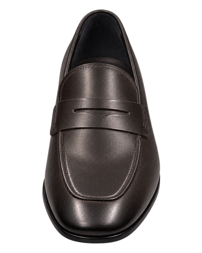 Ferragamo espresso leather penny loafers