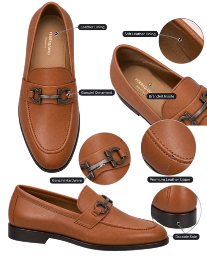 Ferragamo Foster Moccasin with Gancini Ornament