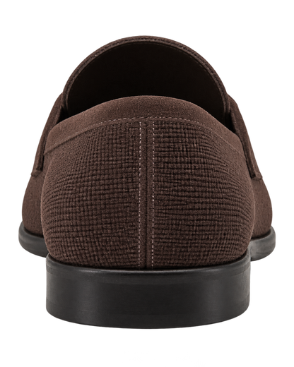 Ferragamo Foster Textured Suede Gancini Bit Loafers
