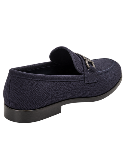 Ferragamo Foster Textured Suede Gancini Bit Loafers