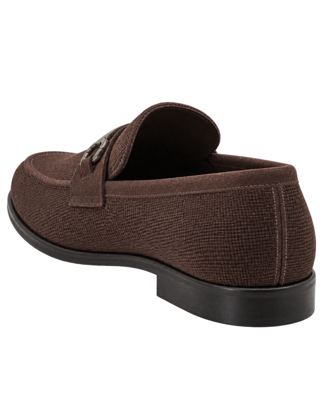 Ferragamo Foster Textured Suede Gancini Bit Loafers