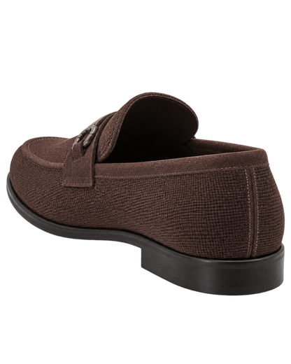Ferragamo Foster Textured Suede Gancini Bit Loafers
