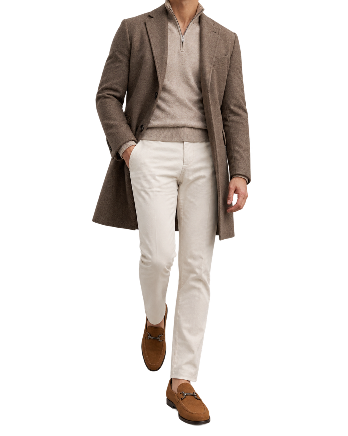 Ferragamo Gancini Brown Suede Loafer