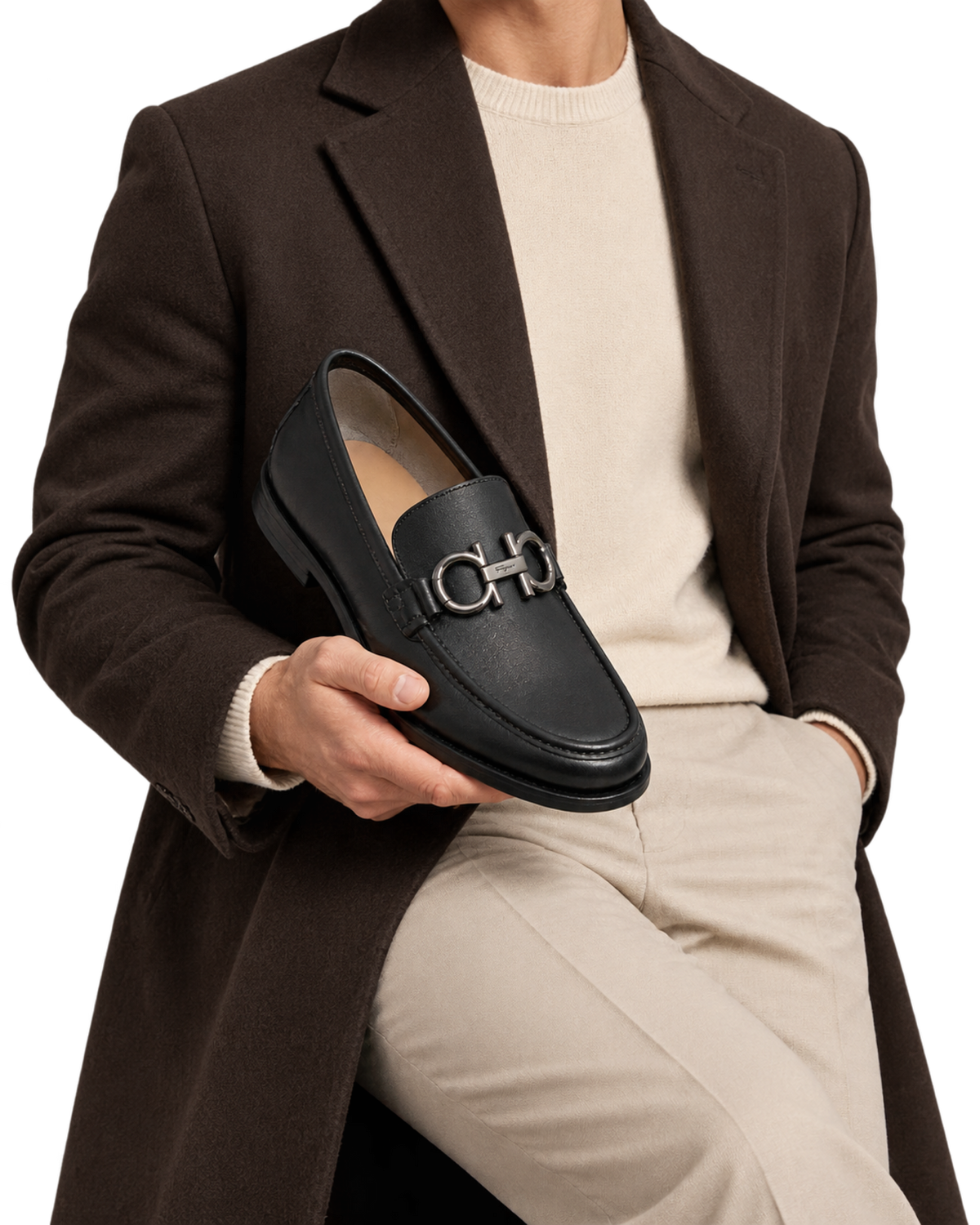 Ferragamo Gancini Buckle Loafers