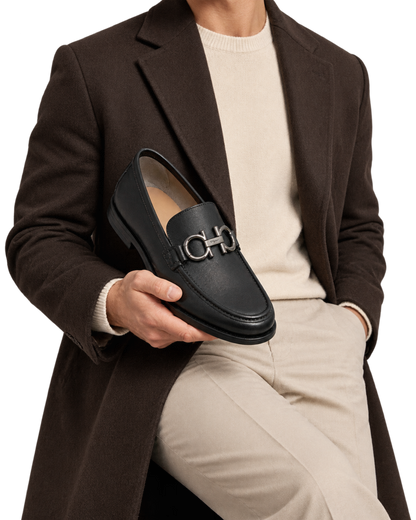 Ferragamo Gancini Buckle Loafers