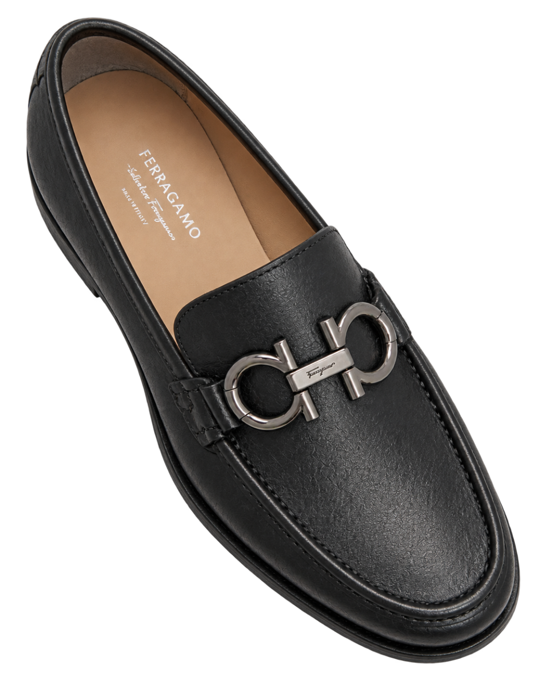 Ferragamo Gancini Buckle Loafers