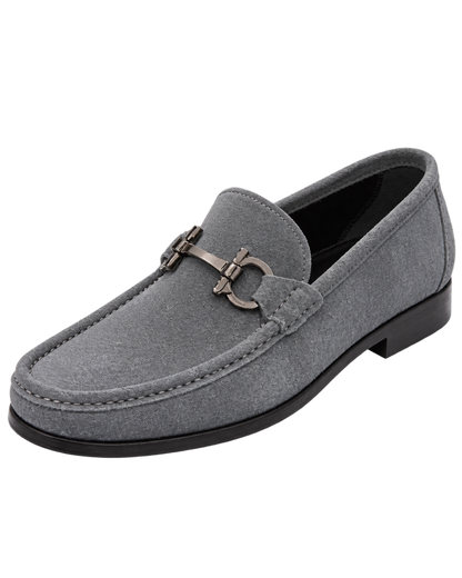 Ferragamo Gancini-Buckle Suede Loafer
