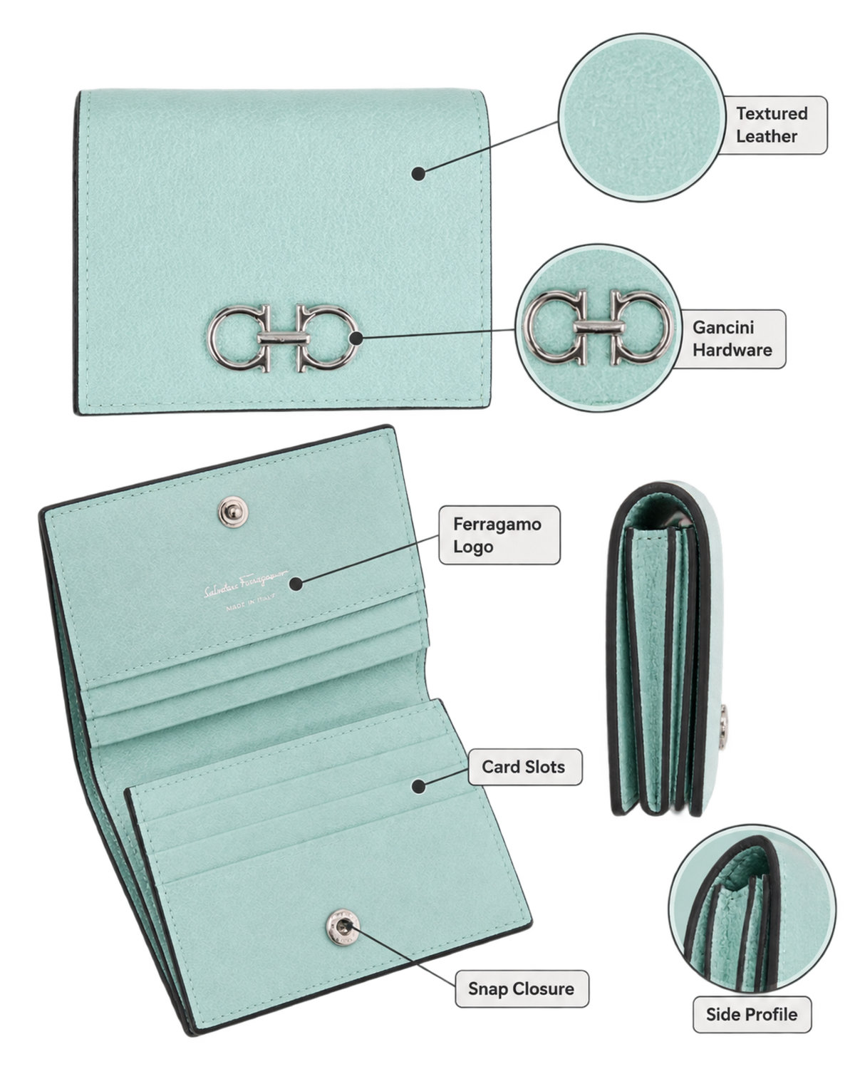 Ferragamo Gancini Compact wallet