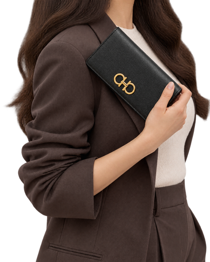 Ferragamo Gancini continental wallet