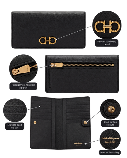 Ferragamo Gancini continental wallet