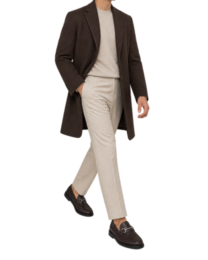 Ferragamo Gancini dark brown leather loafer featuring a signature