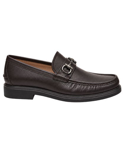 Ferragamo Gancini Drivers in black calf leather