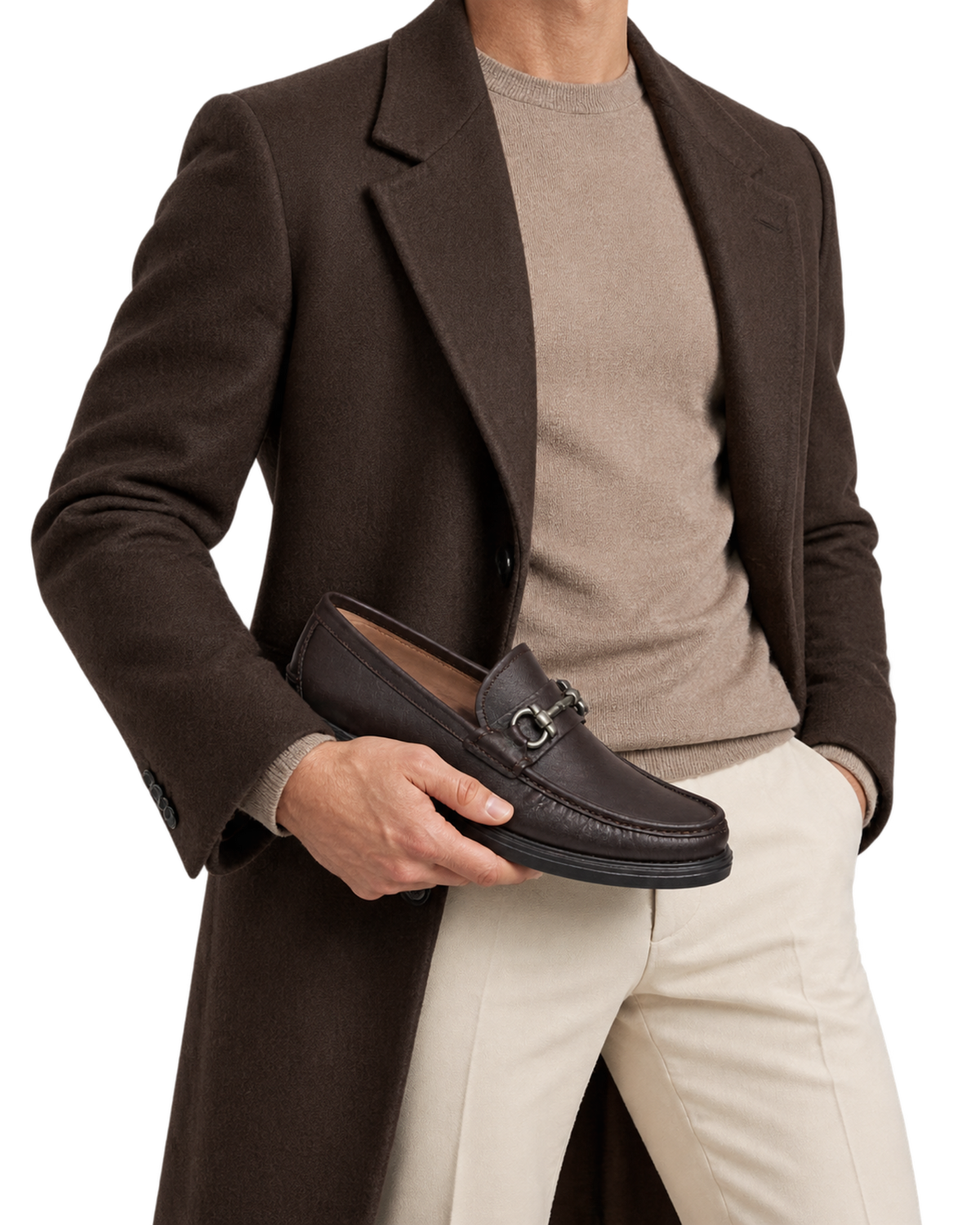 Ferragamo Gancini Drivers in black calf leather