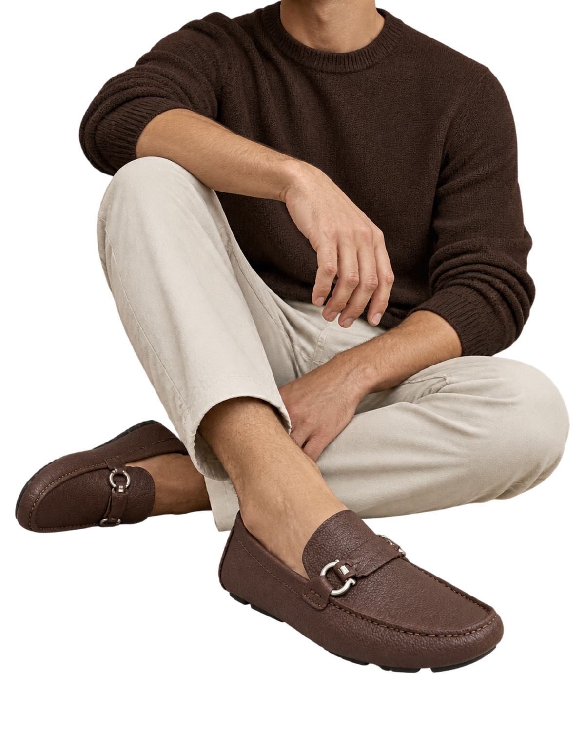 Ferragamo Gancini driving loafers