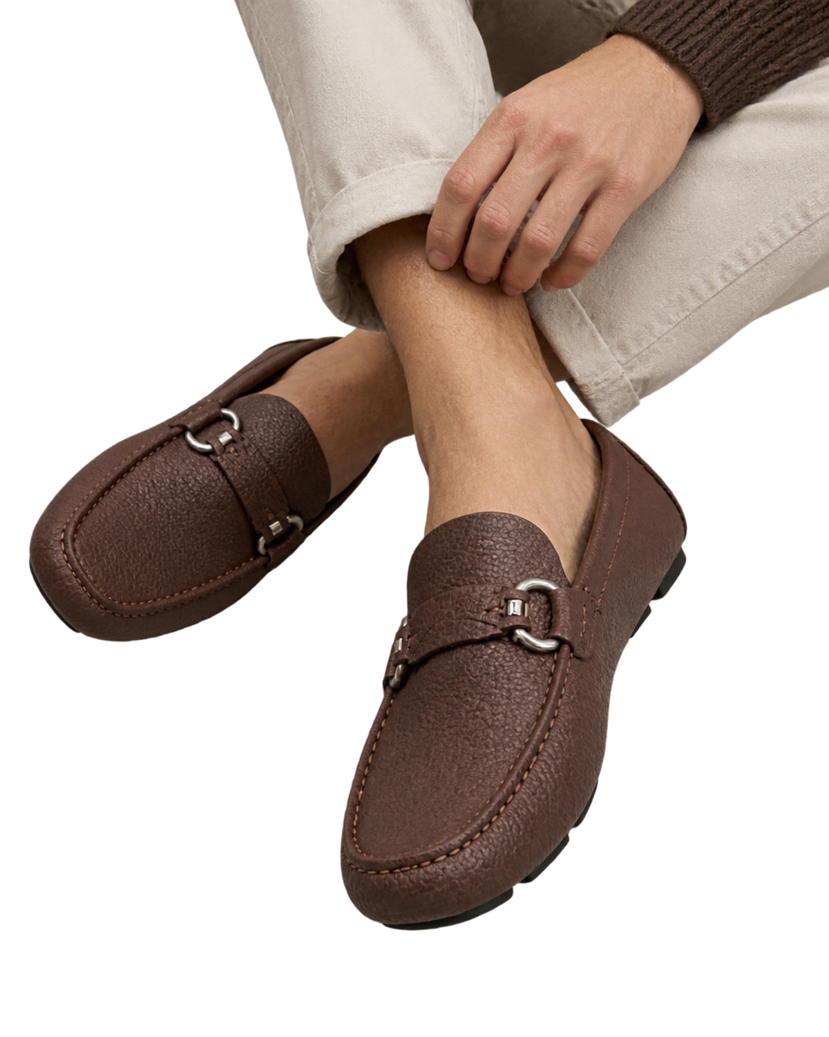 Ferragamo Gancini driving loafers