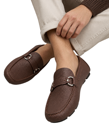 Ferragamo Gancini driving loafers