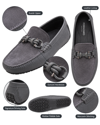 Ferragamo Gancini driving loafers