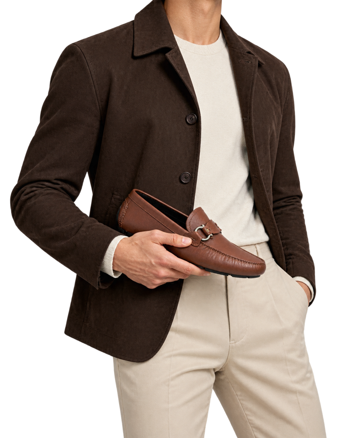 Ferragamo Gancini Ornament Driver Loafer