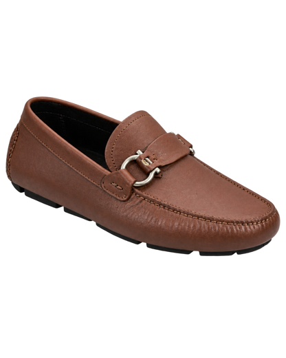 Ferragamo Gancini Ornament Driver Loafer