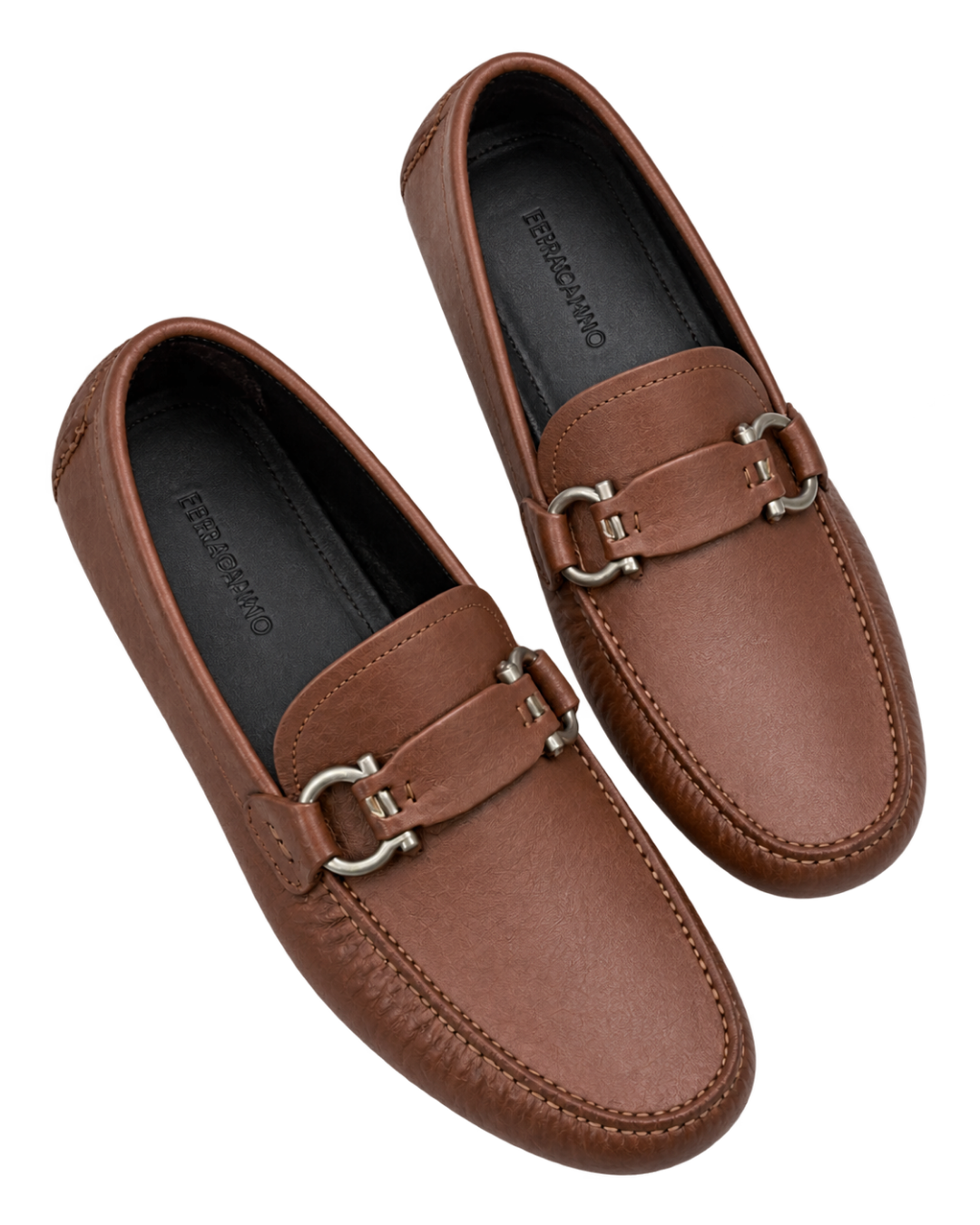 Ferragamo Gancini Ornament Driver Loafer