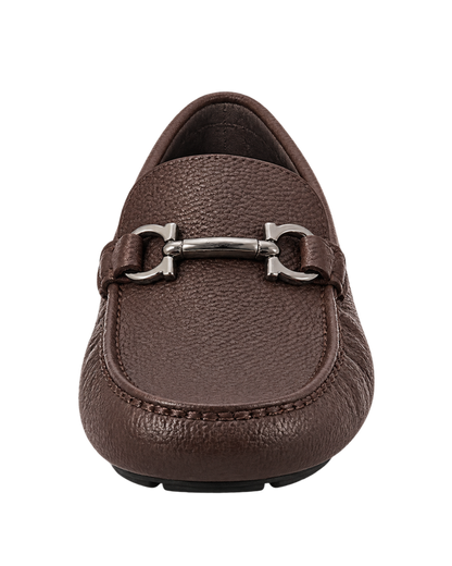 Ferragamo Gancini Ornament Driver Moccasins