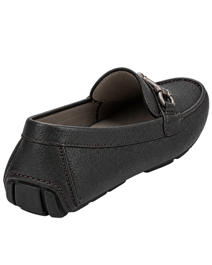 Ferragamo Gancini pebbled-leather driving loafers