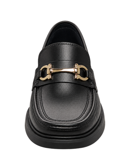 Ferragamo Gancini-plaque leather loafers