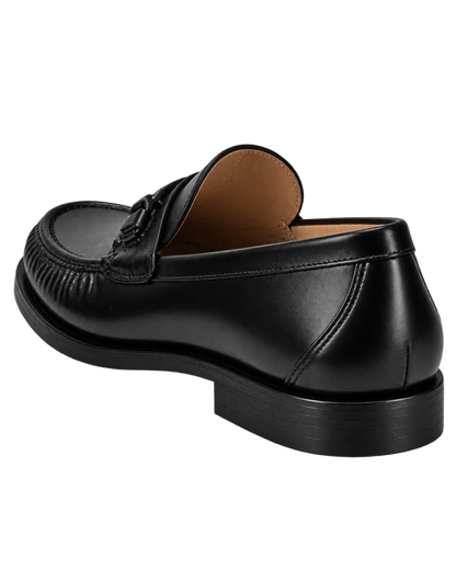 Ferragamo Gancini Plaque Leather Loafers