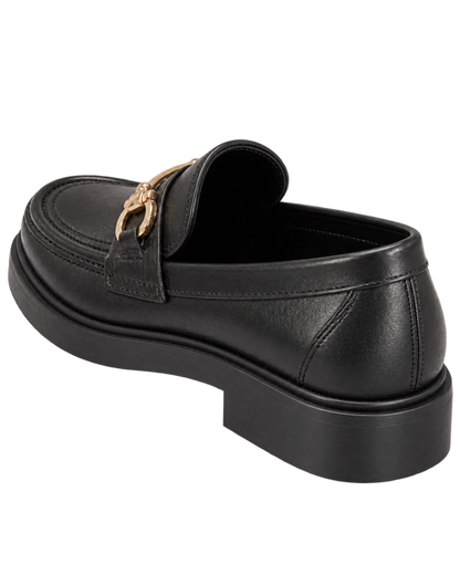 Ferragamo Gancini-plaque leather loafers