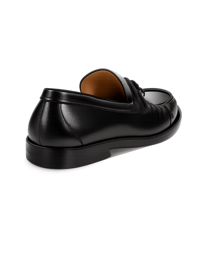 Ferragamo Gancini Plaque Leather Loafers