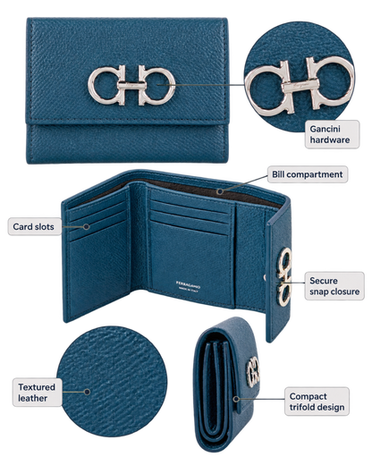 Ferragamo Gancini Trifold