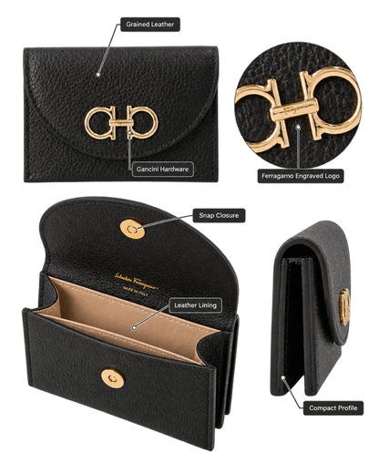 Ferragamo Gancini Women Card Holder