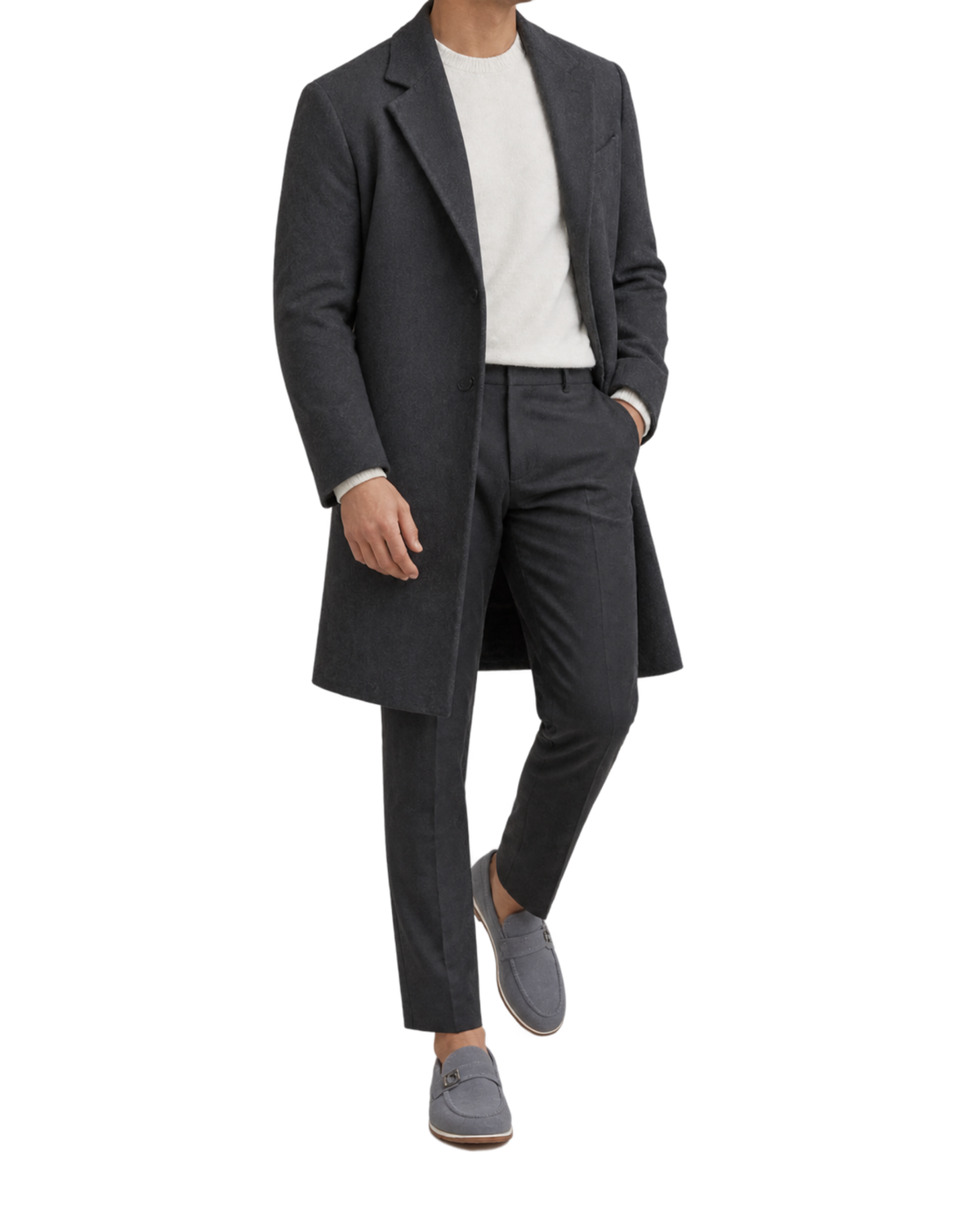 Ferragamo Grey Suede loafers