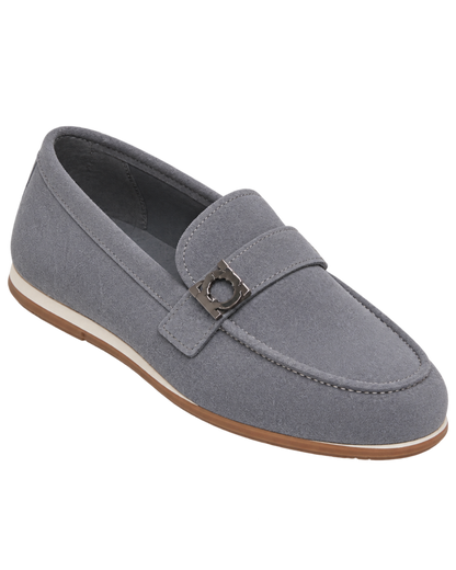 Ferragamo Grey Suede loafers