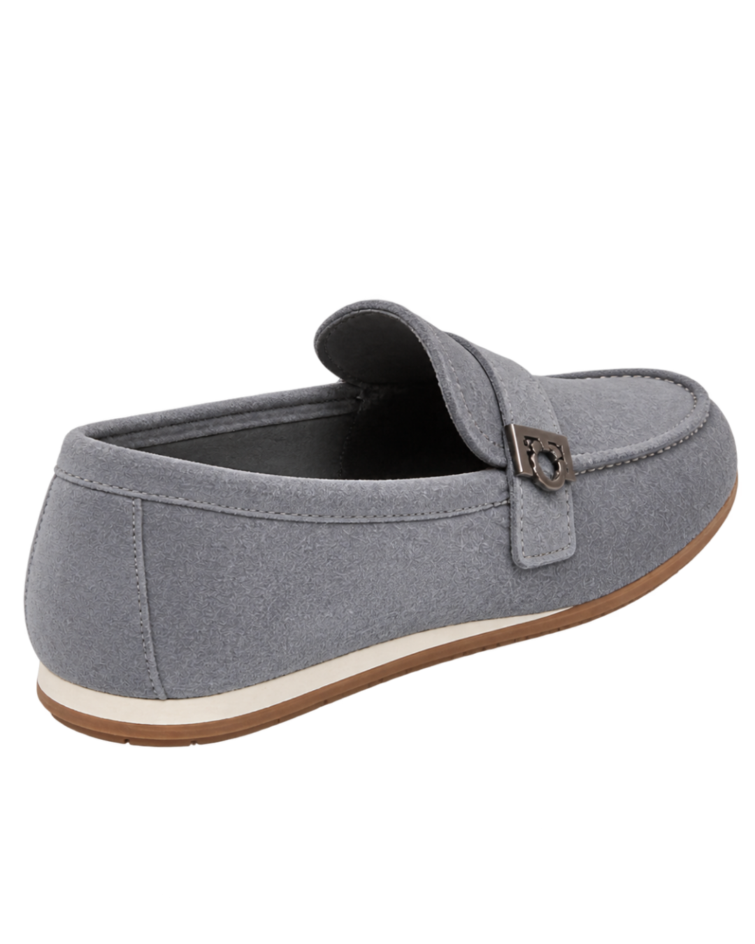 Ferragamo Grey Suede loafers