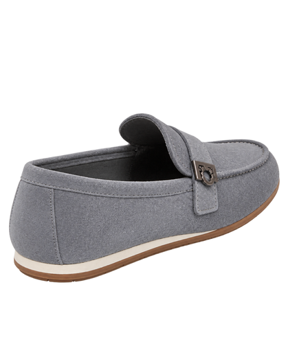 Ferragamo Grey Suede loafers