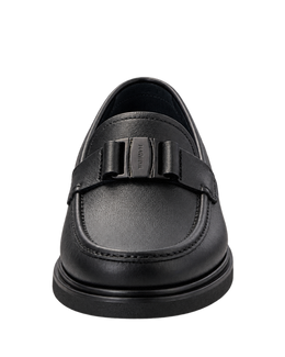 FERRAGAMO Grimes Pebble Calf Leather Loafers