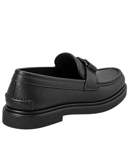 FERRAGAMO Grimes Pebble Calf Leather Loafers
