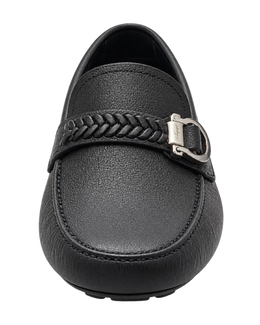 Ferragamo Moccasins with Braid Gancini Ornament
