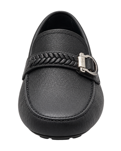 Ferragamo Moccasins with Braid Gancini Ornament